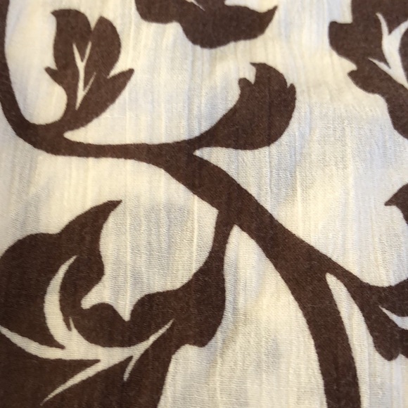 Talbots Graphic Floral Cotton Sleeveless Top - Picture 5 of 5